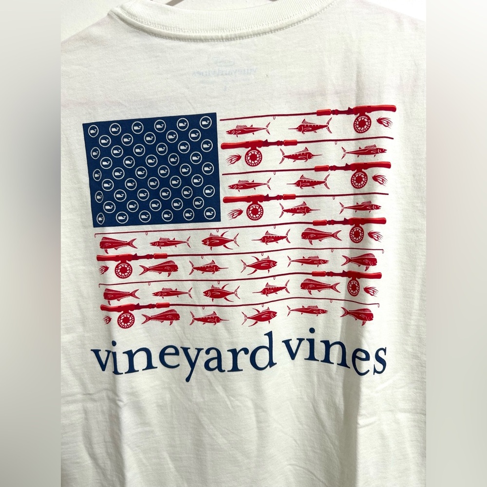 NWT Vineyard Vines Men’s‎ Short Sleeve Reel Flag